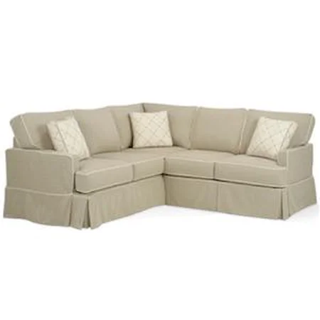 Transitional Sectional with Track Arms